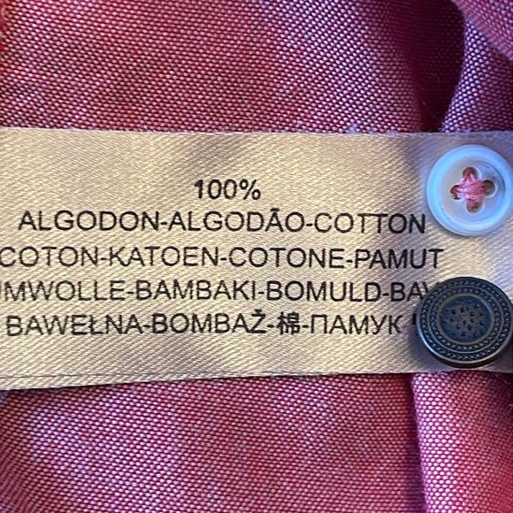 MASSIMO DUTTI | 100% Cotton Short Sleeve Military Button Down Shirt- sz S/M - Picture 9 of 10